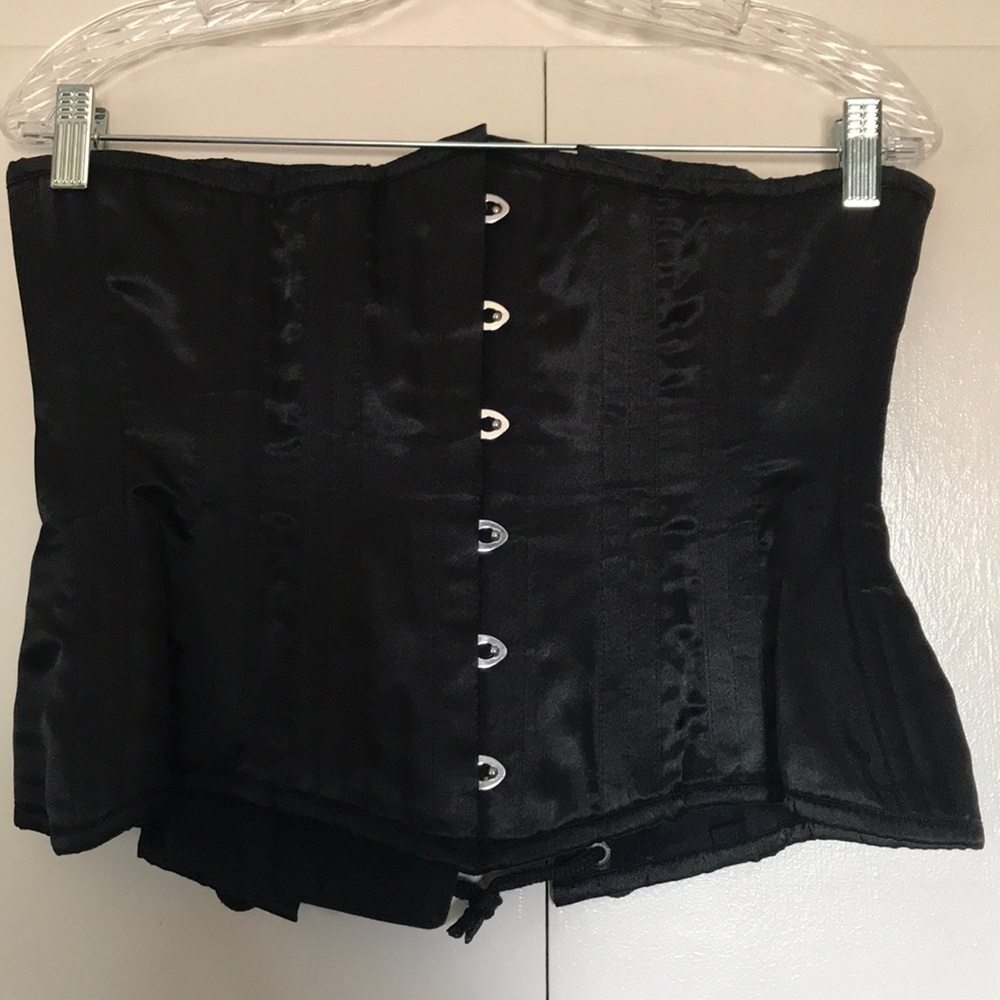 Satin under bust corset